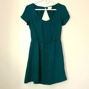 Pins and Needles Cutout Lacy Green Dress